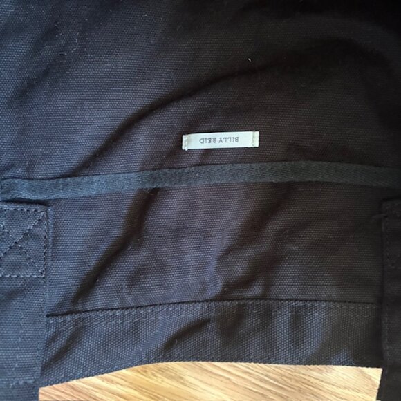 Billy Reid & Shindig Large Tote Canvas Bag Black - Picture 5 of 7